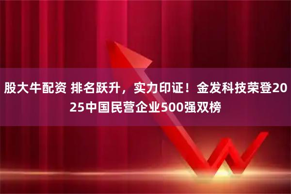 股大牛配资 排名跃升，实力印证！金发科技荣登2025中国民营企业500强双榜