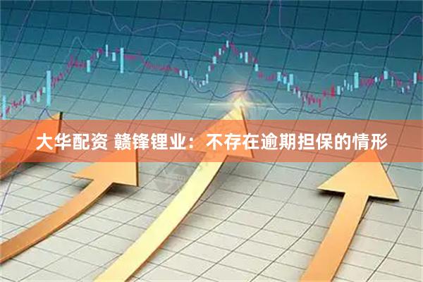 大华配资 赣锋锂业：不存在逾期担保的情形